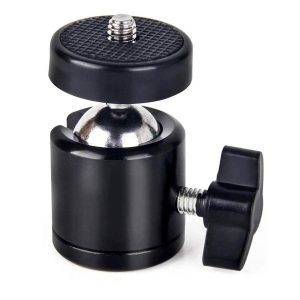 1pc Mini Swivel Ball Head Tripod Head 360 Degree Rotating Mount