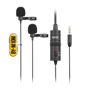 Boya BY-M1DM Dual Omni Directional Lavalier Microphone