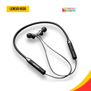 Lenovo HE05 Bluetooth Neckband Earphone Black