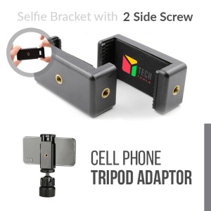 Phone Holder Clip for Tripod Selfie Stick Microphone Mounting