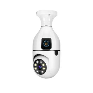 Dual Lens 4Mp WiFi bulb Camera Smart Home Security Protection