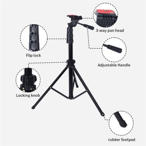 JMARY KP-2206 1,7m Multifunctional Portable Tripod Phone Tele-folder Stand For Live Streaming, Selfie