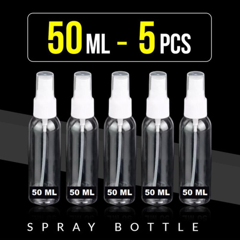"50ml Portable Transparent Spray Bottle for travel and daily use" "Compact clear plastic spray bottle with 50ml capacity" "Versatile skincare and sanitizer spray bottle" "Portable spray bottle ideal for perfumes and cosmetics" "Transparent 50ml spray bottle for on-the-go convenience