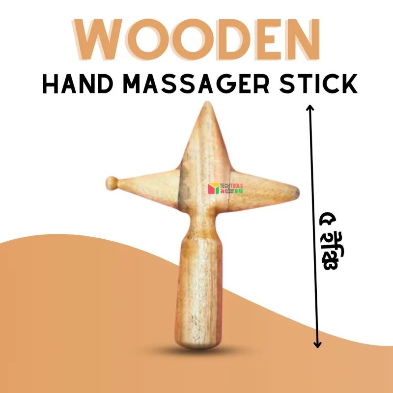 Wood Therapy Tools rigger Point Foot Massage Sandalwood Portable Cross Hammer Stick