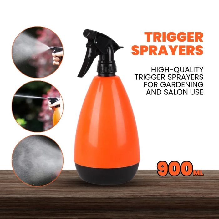 Multi-purpose trigger spray bottle with adjustable nozzle, ergonomic handle, and durable construction for versatile use in salon treatments, gardening, cleaning, and disinfecting tasks