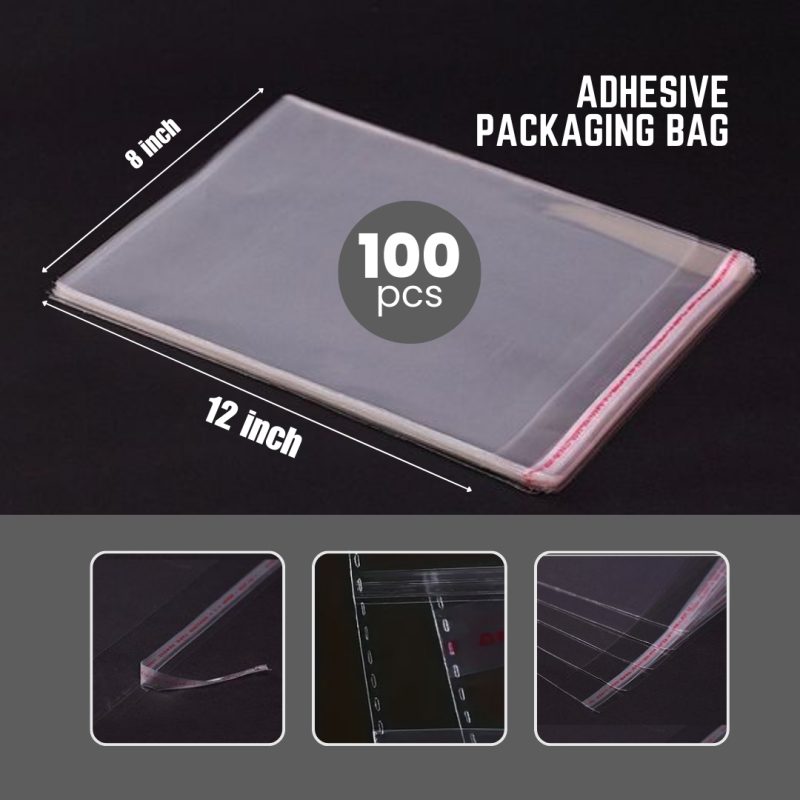 Plastic Zipper Bag 8×12 Inch, 100 Pcs – Affordable, durable, perfect for organising and protecting items at 189 BDT.