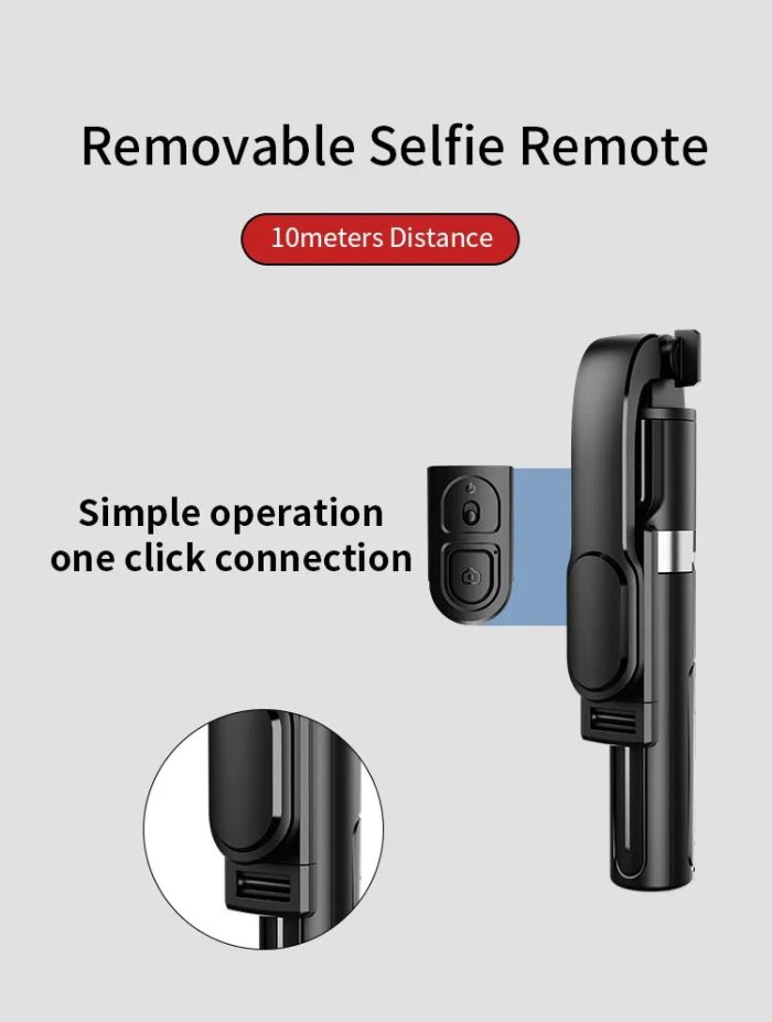 Jmary KT-219 Mini Tripod and Mobile Selfie Stick with Remote Shutter Mobile Tripods - Image 2