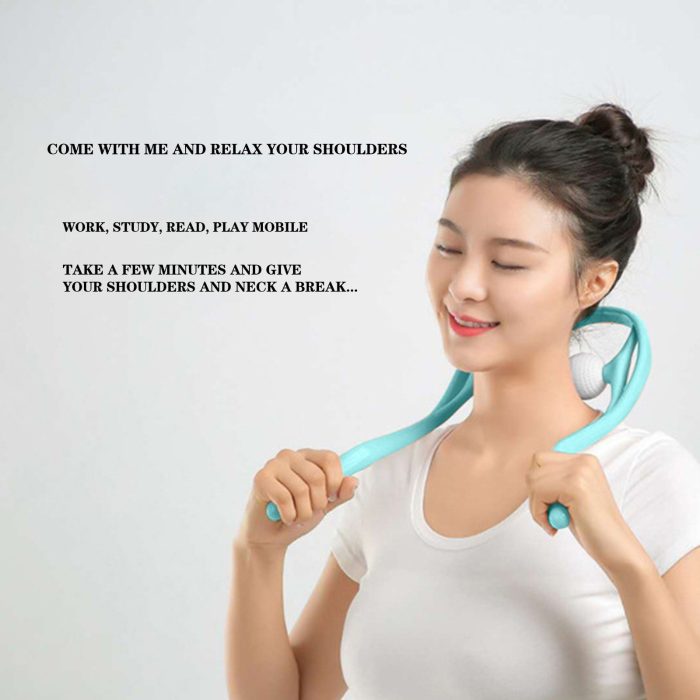 Handheld Neck Massager Pressure Relief Hand Roller Neck Shoulder Massager - Image 2