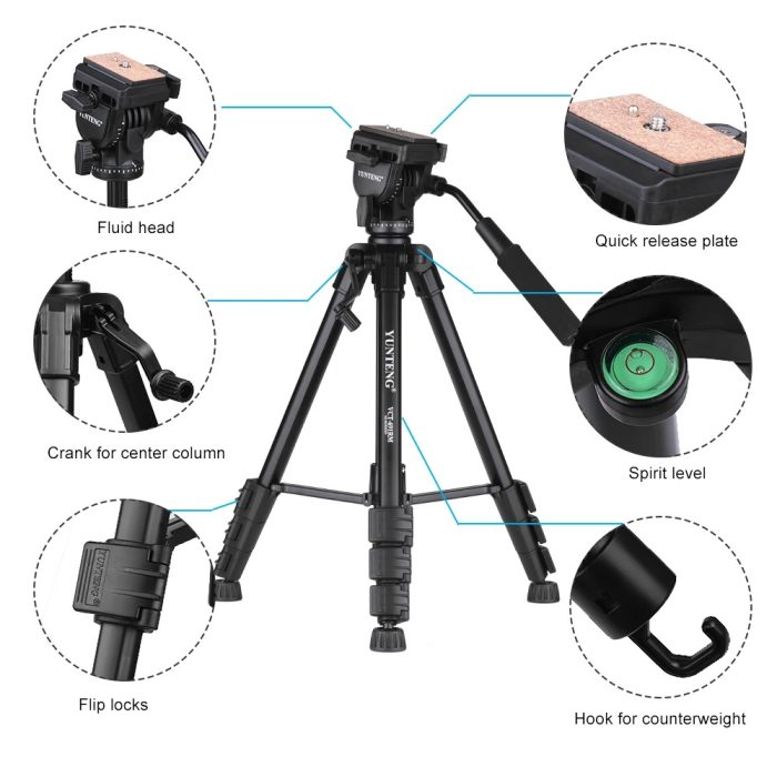 YUNTENG VCT-691 Camera Tripod - Image 2