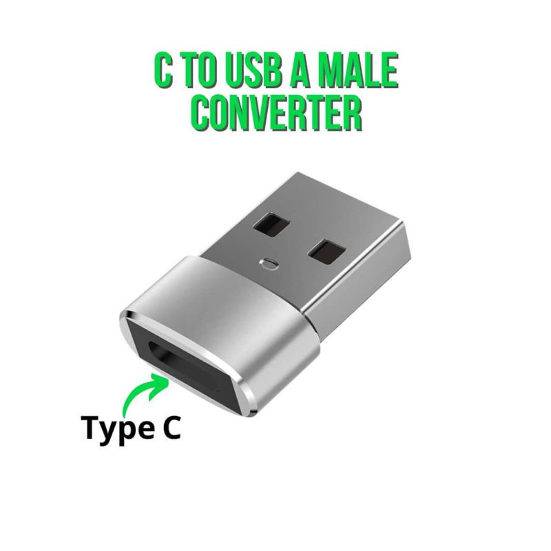 Type C Female Adapter for fast charging and data transfer.