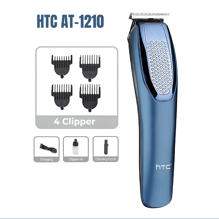 HTC AT-1210 Beard Trimmer and Hair Clipper for Men with adjustable trimming lengths
