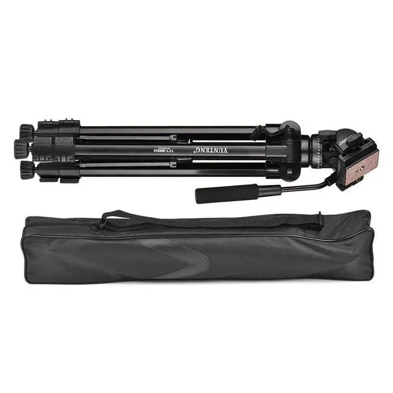 YUNTENG VCT-999 Professional 2M Aluminum Alloy Folding Heavy Tripod for DSLR, Video Camera & Mobile - Image 5