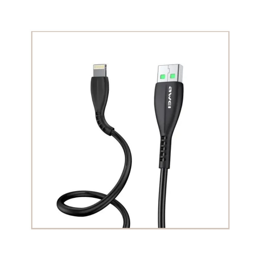 Awei CL-115L Lightning fast charging cable adapter for iPhone by Tech Tools BD