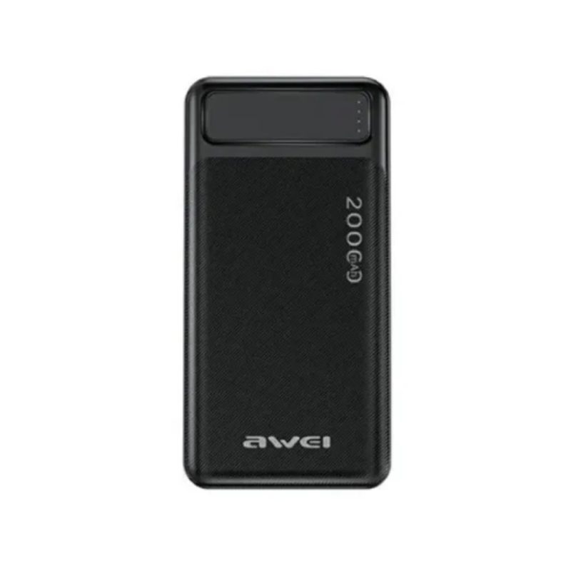 AWEI P6K 20000mAh portable fast charging power bank with digital LED display by Tech Tools BD