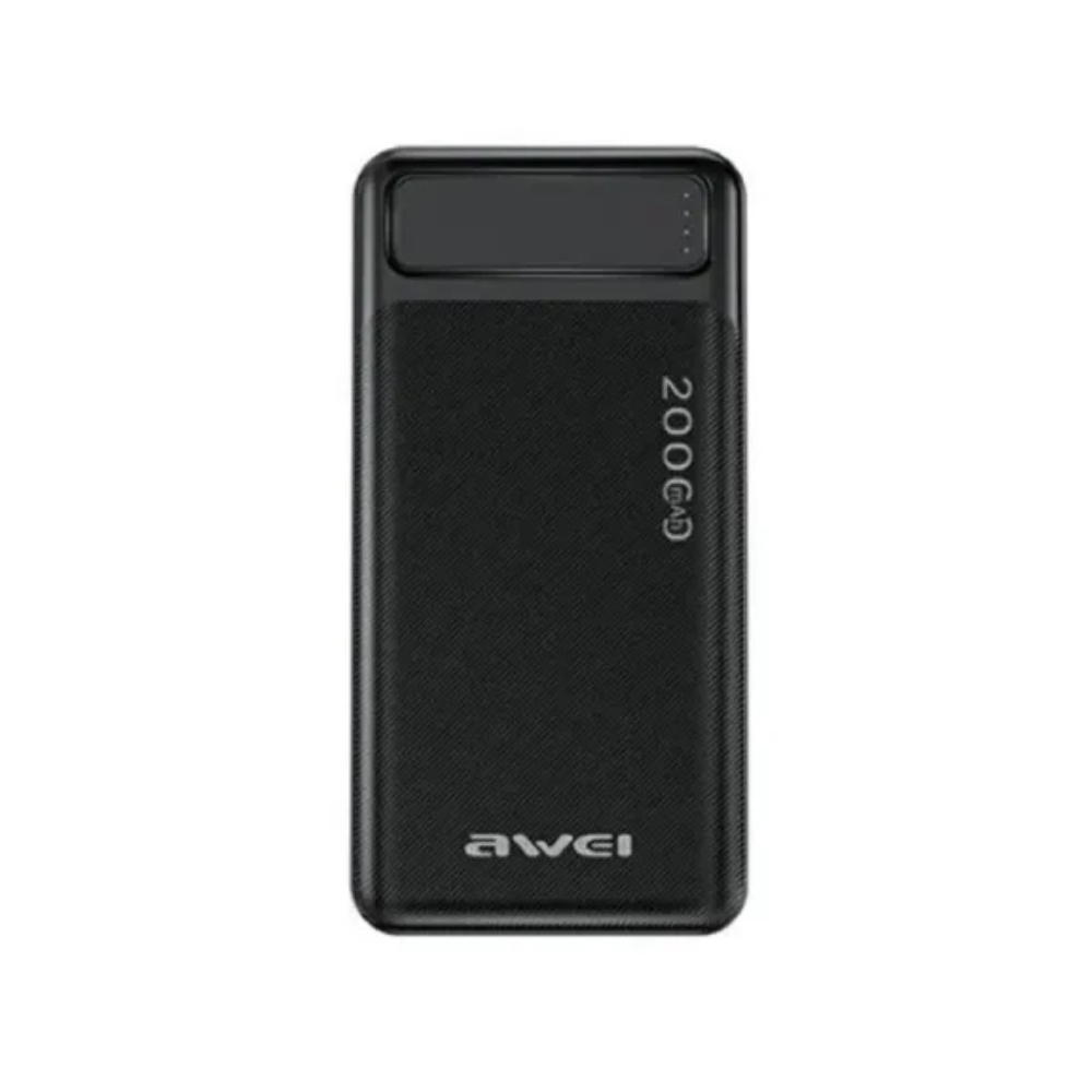 AWEI P6K 20000mAh portable fast charging power bank with digital LED display by Tech Tools BD