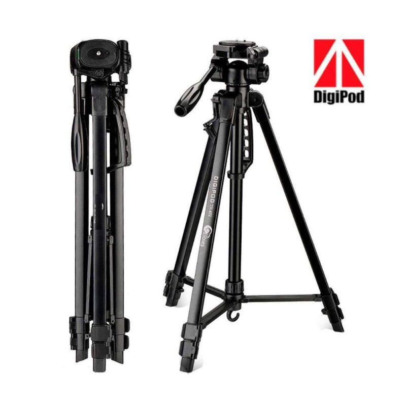 Digipod TR-462 3-Way Pan Head Detail – Tech Tools Digipod TR462 aluminum lightweight camera and smartphone tripod stand by Tech Tools BD