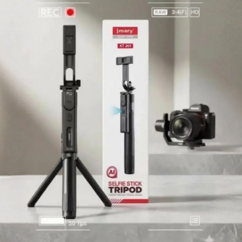 Jmary KT-269 AI auto tracking selfie stick tripod stand with Bluetooth remote Tech Tools BD