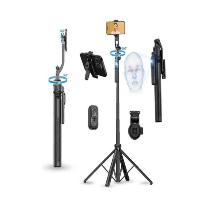 Plokama Auto A7 Pro AI intelligent 360 face tracking selfie stick tripod with bluetooth remote by Tech Tools BD (2) Plokama Auto-A7 Pro AI Face Tracking Tripod - Tech Tools