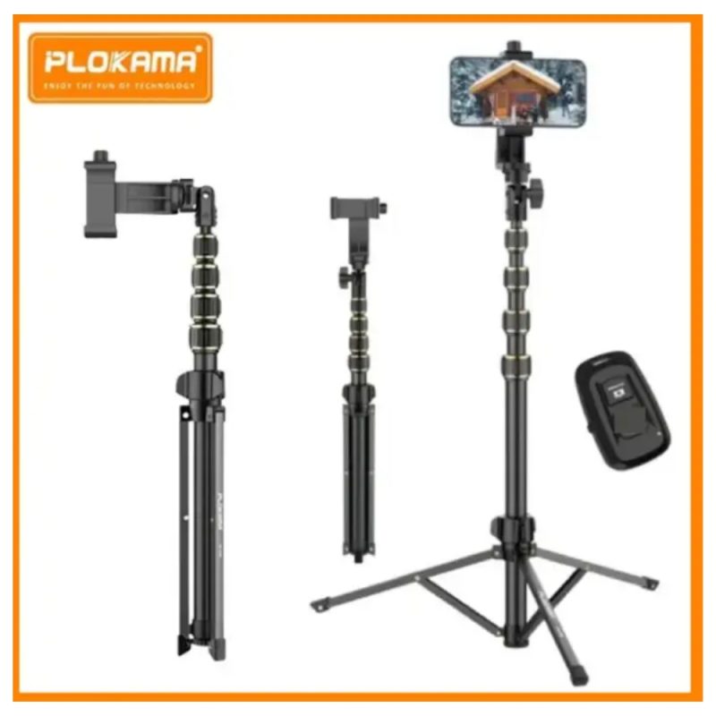 Plokama PK-998 selfie tripod 360 degree rotating phone holder mount close up Tech Tools BD