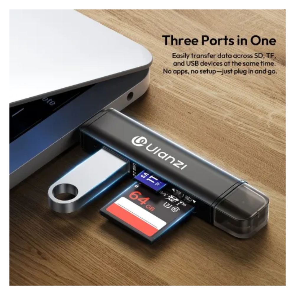 Original Ulanzi CR1 3-in-1 USB Card Reader Price in BD | Tech Tools