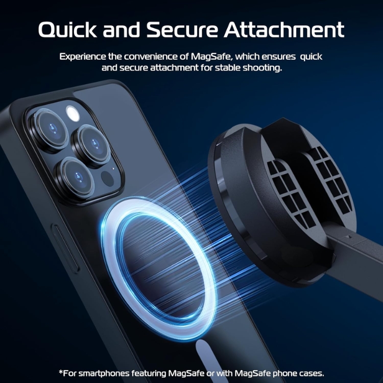 Ulanzi MT-84 magnetic tripod with detachable wireless remote control for hands-free operation up to 10m distance