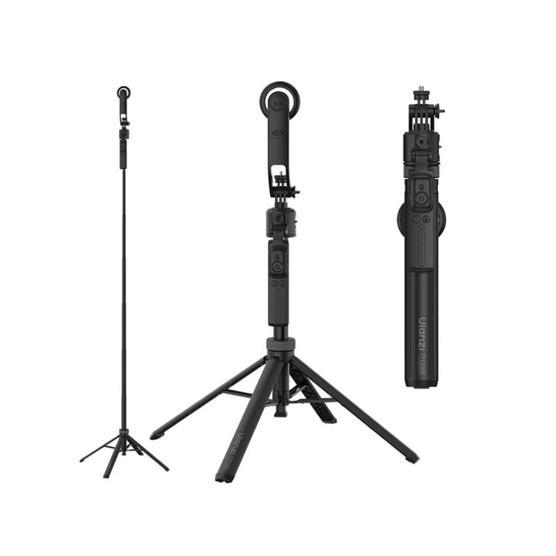 Ulanzi TT23M auto-tracking selfie stick tripod in use for vlogging, live streaming, TikTok, and Instagram Reels with 360° AI tracking and Bluetooth remote, best tripod for content creators at TechTools BD