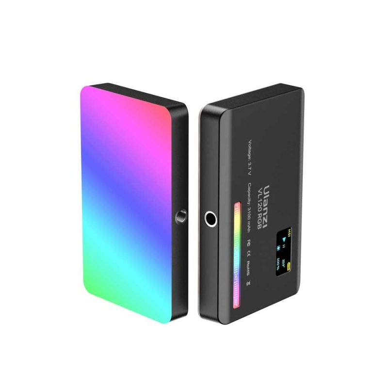 Ulanzi VL120 RGB mini LED video light with silicone diffuser for camera vlogging by Tech Tools BD