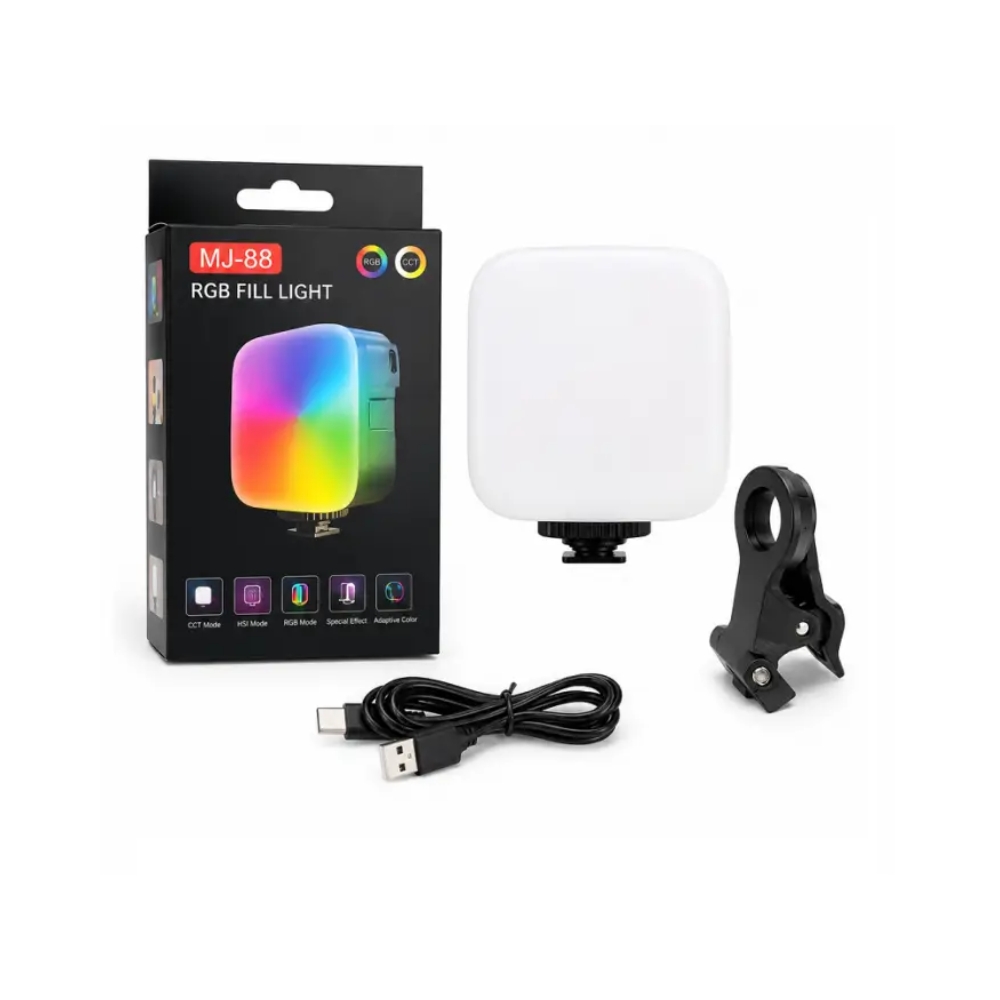 MJ 88 video light warm 2500K to cool 9000K white light temperature control panel Tech Tools