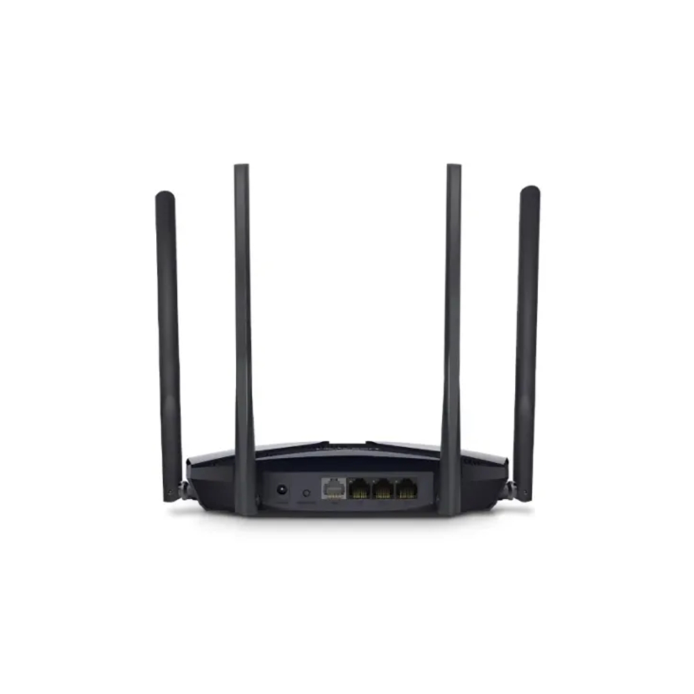 Mercusys MR80X router rear panel with 1 gigabit WAN and 3 gigabit LAN ports Tech Tools BD
